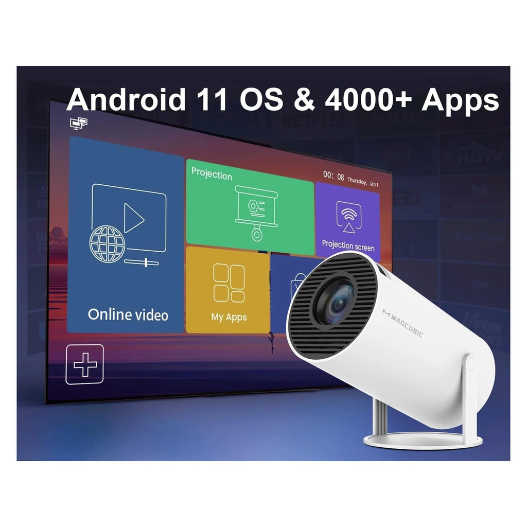 Smart Portable Projector for Home 4K