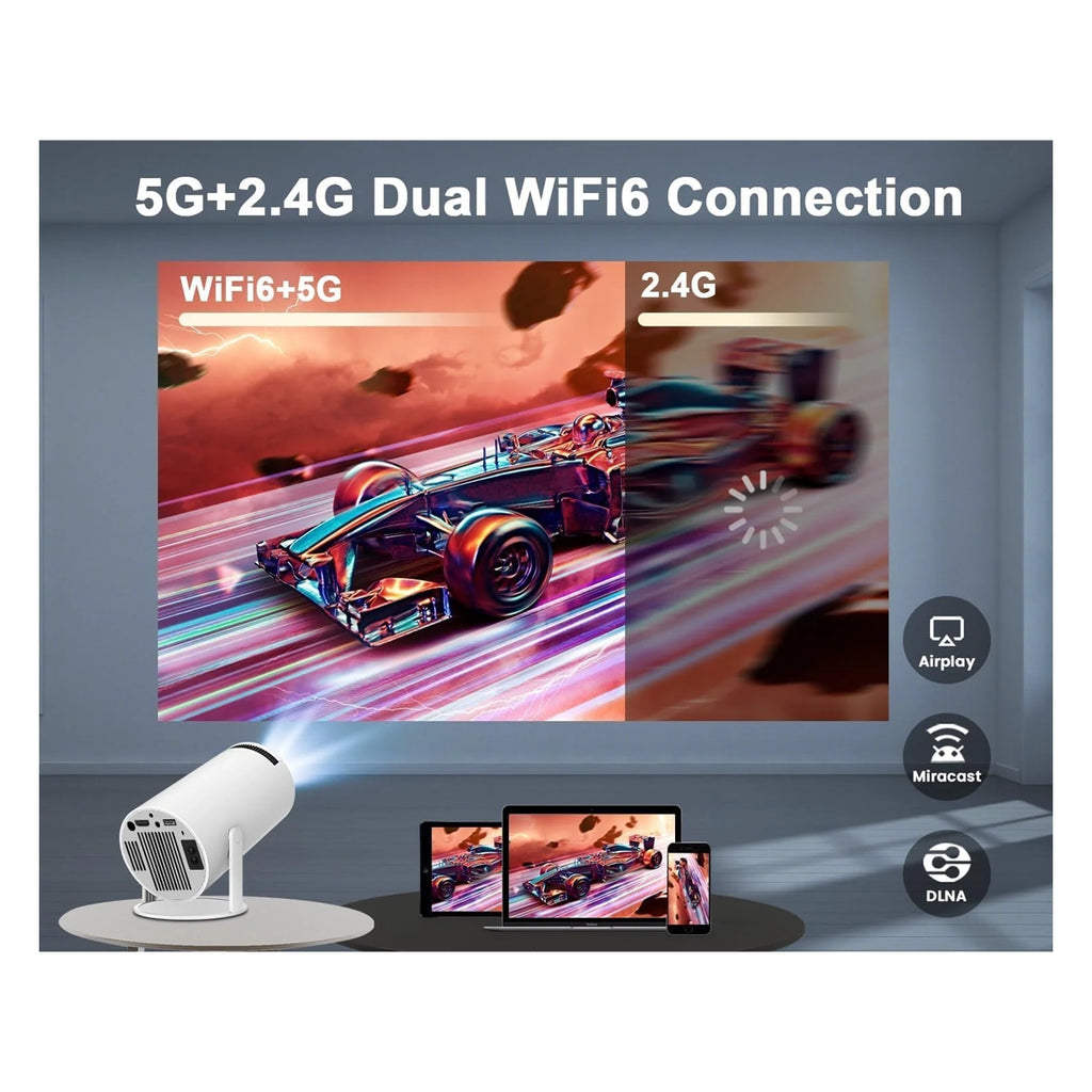 Smart Portable Projector for Home 4K